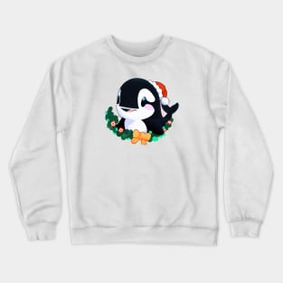 Cute Orca Drawing Crewneck Sweatshirt